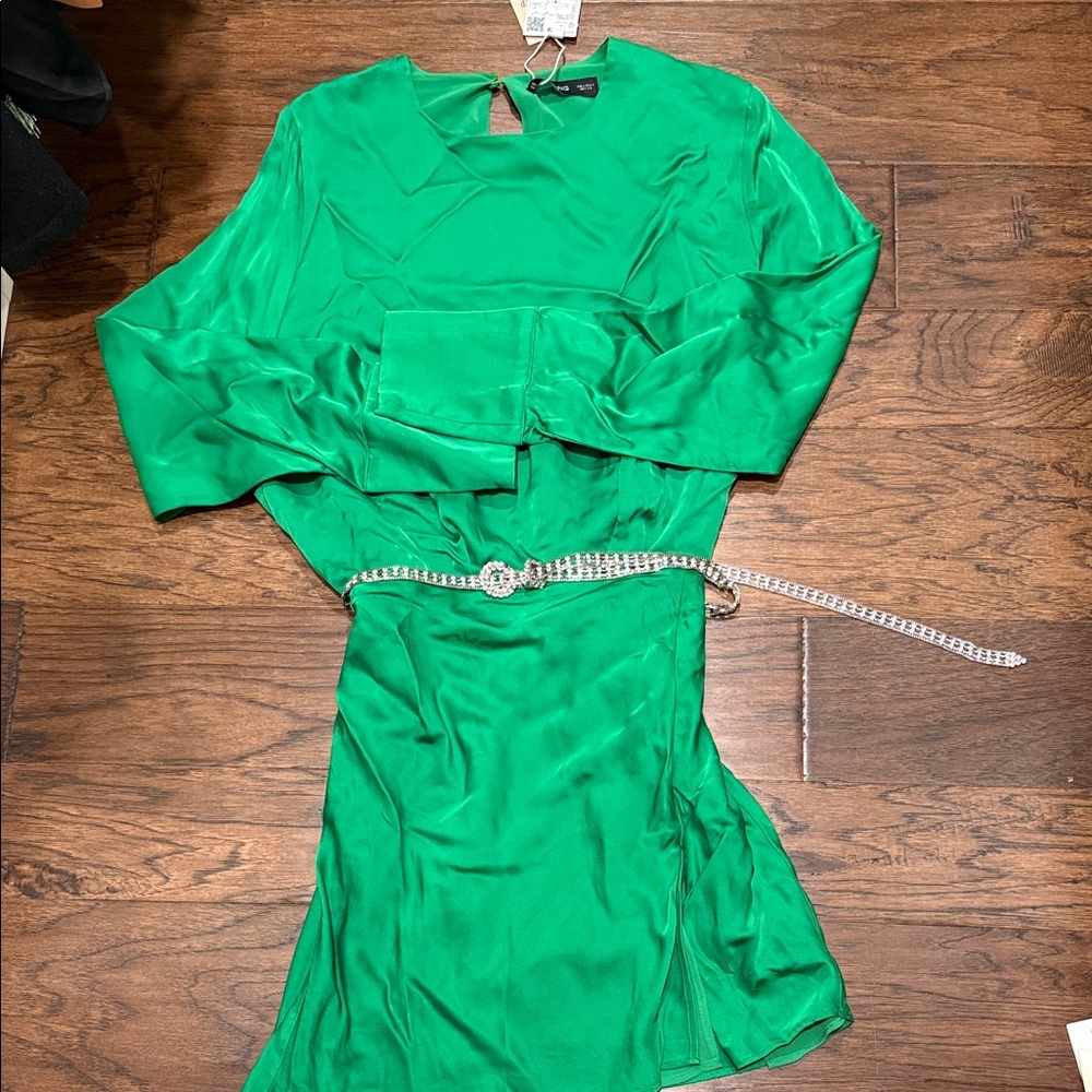 NWT Mango Elegant Green Dress